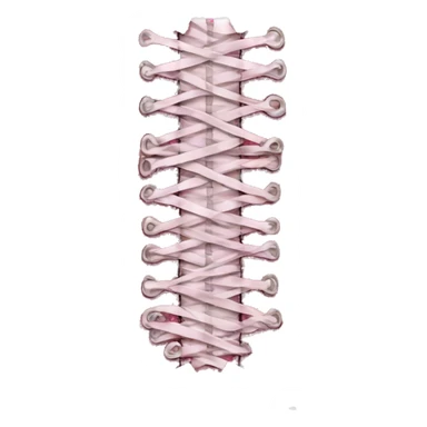 Pink glitter corset sticker