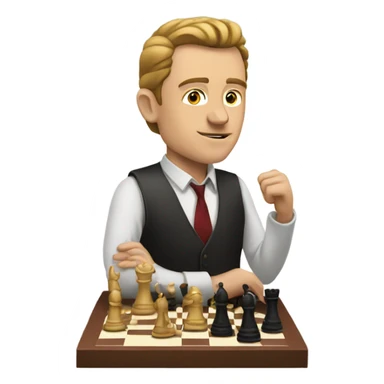 Elon playing chess sticker