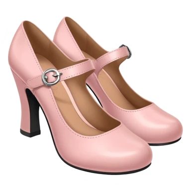 Soft pink Mary Jane shoes sticker