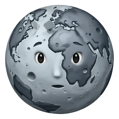 The planet Mercury with “no” face and make it less like earth  sticker