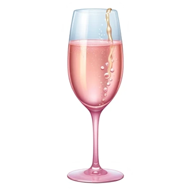 pink champagne emoji sticker