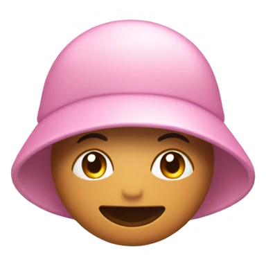 Light pink cappy with the word “mom” on it sticker