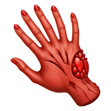 infected hand sticker