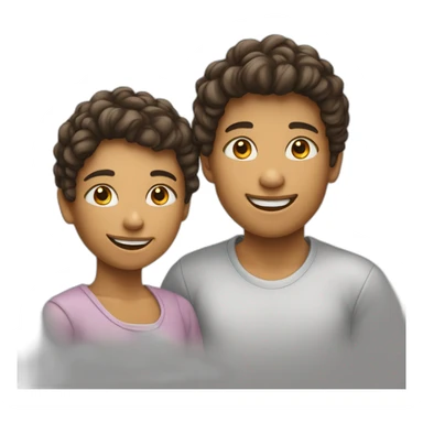 deux adolescents heureux sticker