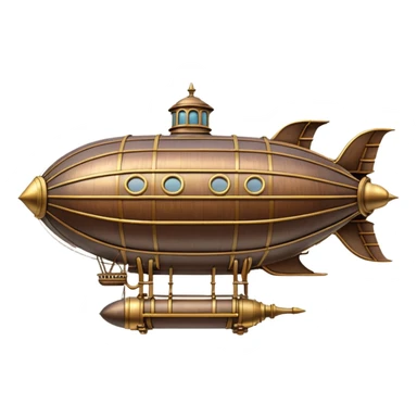 Steampunk Airship sticker