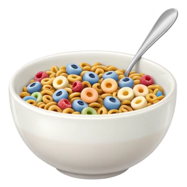 Cereal bowl sticker