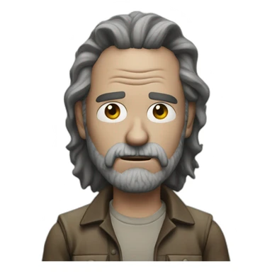 Rick from the walking dead sticker
