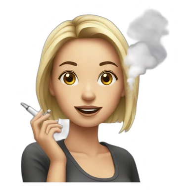 vaping girl  sticker