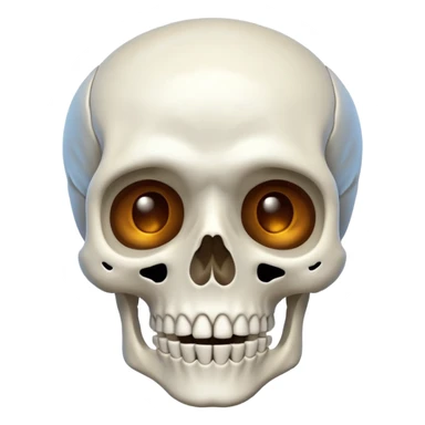 Skeleton mewing sticker