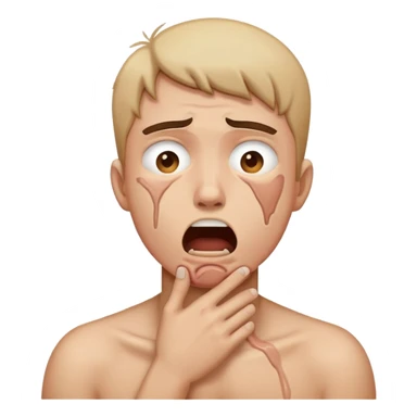 Choking yourself sticker