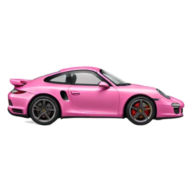 pink porche sticker