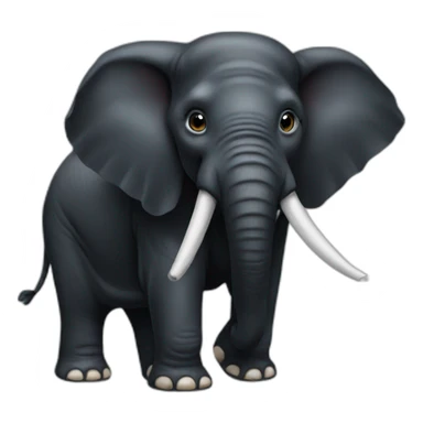 Black Elephant sticker