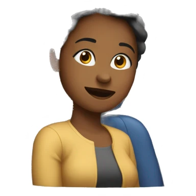 one woman is sitting in the car sticker