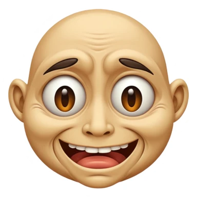 Mặt méo mó sticker