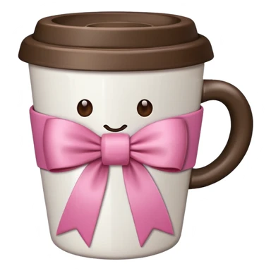 coffee cup with a pink ribbon sticker