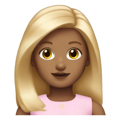 american girl with blonde shoulder level hair sticker