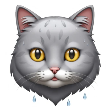 Cat in the rain sticker