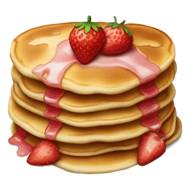 Strawberry pancakes  sticker