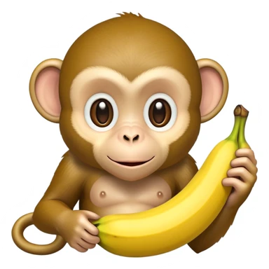 banana e scimmia sticker