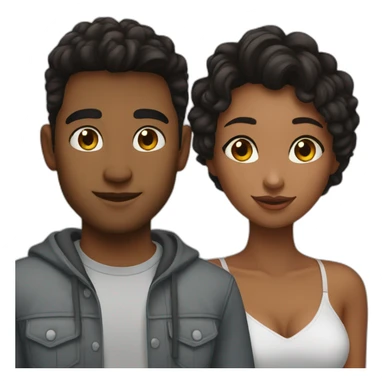 Alina and her boyfriend Sasha sticker