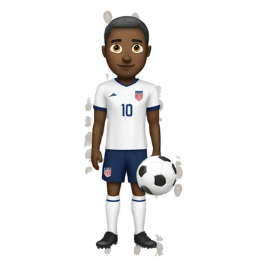 USA white man soccer sticker