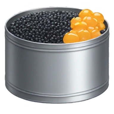 Caviar tin sticker