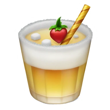 New Year's drink sugar rim sticker