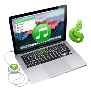 MacBook Pro playing Spotify  sticker