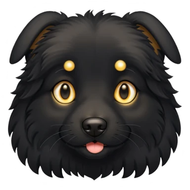 Cachorro preto sticker