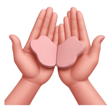 two hands flattening a pink clay on a surface sticker