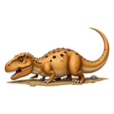 En küçük mərmi ile ölen t-rex sticker