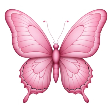 Pink butterfly sticker