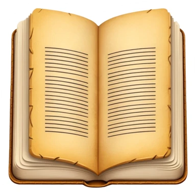 open journal book with writting sticker