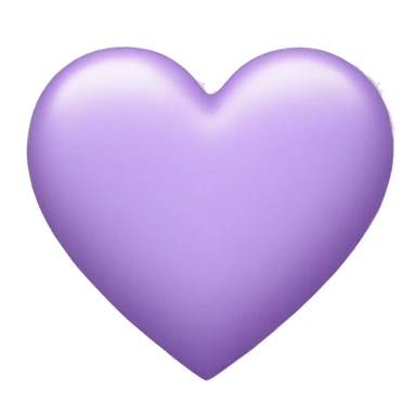 Pastel Purple Heart sticker
