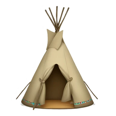 teepee tent for kids sticker