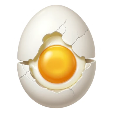 cracking an egg sticker