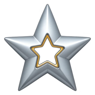 y2k hollow star shiny sticker