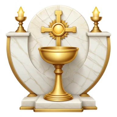 Marble altar eucharist  sticker