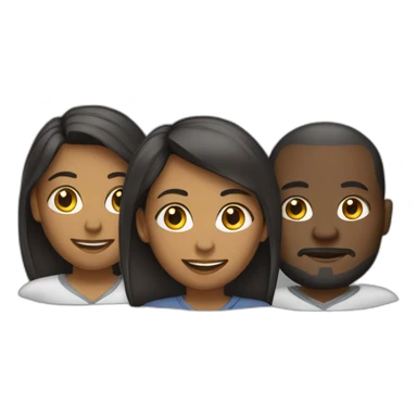 Four male and one female African programmers sticker