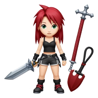 j'aimerai des emotes en lien avec tifa de final fantasy 7 et sora de kingdom hearts sticker
