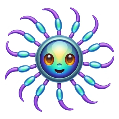  virus with many part sticker