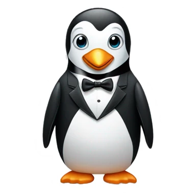 Penguin in a tuxedo sticker