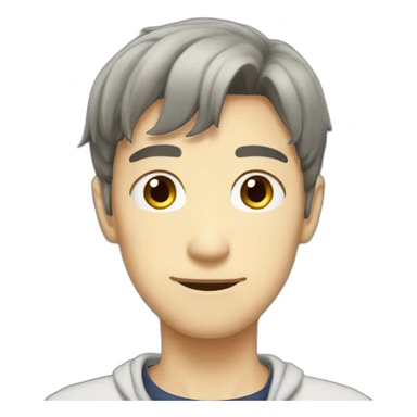 Homme anime intelligent sticker