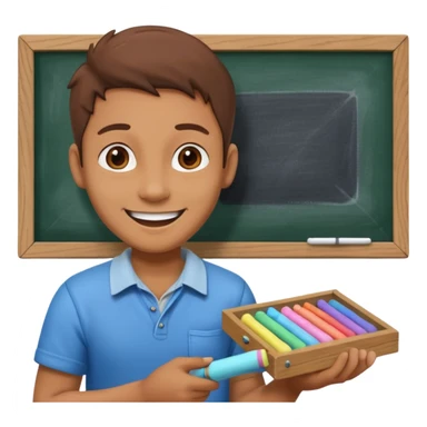 Chalk Drawer + sidewalk board, Street Artist. sticker