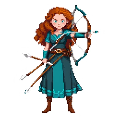Merida from Brave, Disney sticker