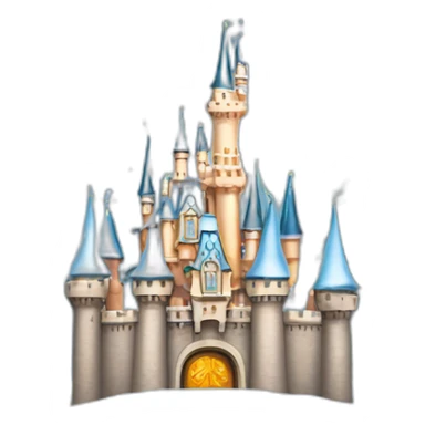 Disney Castle Christmas theme sticker