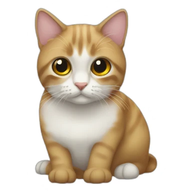 gata colocó sticker