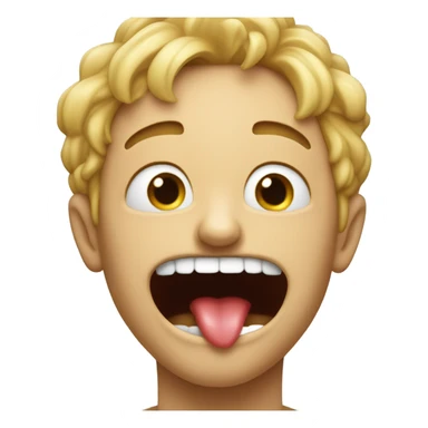 puking crying from laughing sticker