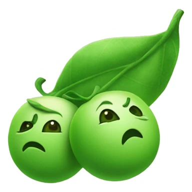 Una pera verde esperando sticker