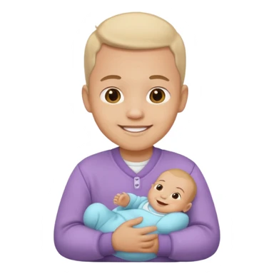 man with eros baby clothes sticker